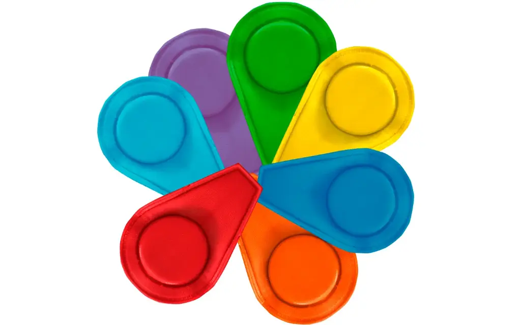 CHAKRAS CHICOS 29X8 MM 2800 GAUSS (JUEGO DE 7) BIOMAGNETISMO FERRITA 